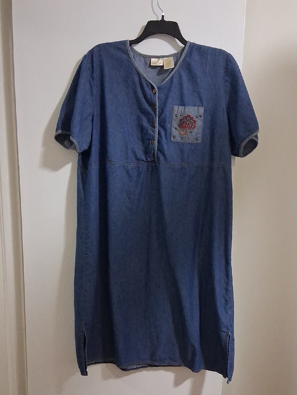 Bobbie Brooks Short Sleeve Denim Dress Size 26/28